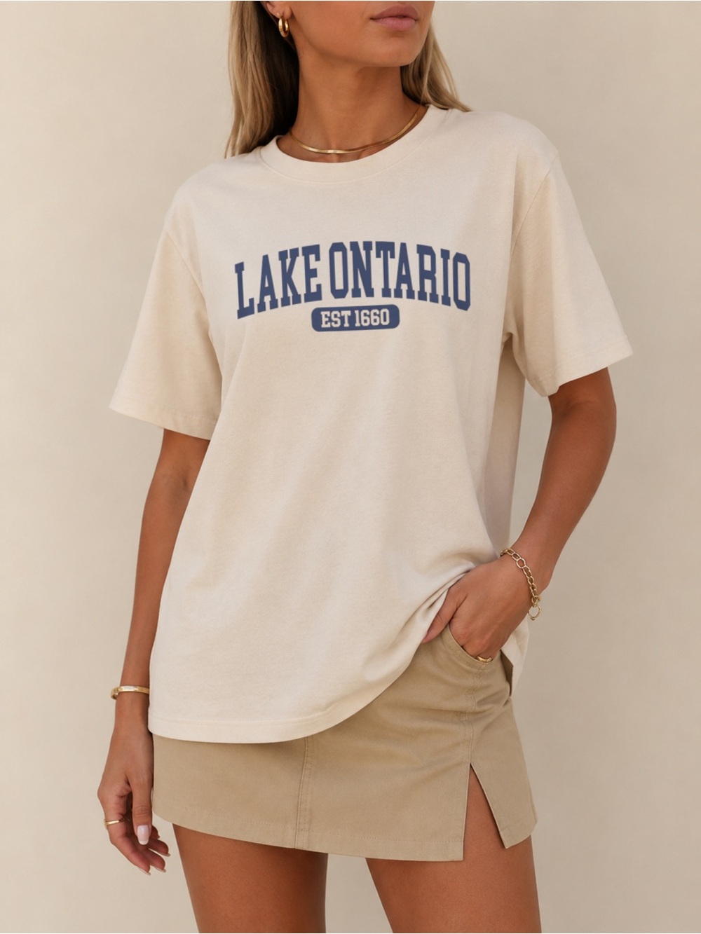 Lake Ontario EST 1660 Tee Funny Canada Unisex T-Shirt